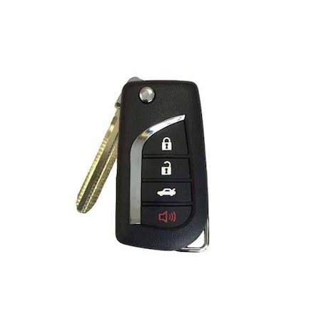 Keyless Factory KeylessFactory:Remote Flip Keys:Toyota 4-Button Remote Flip Key (G Chip) RFK-TOY-BBY-G
